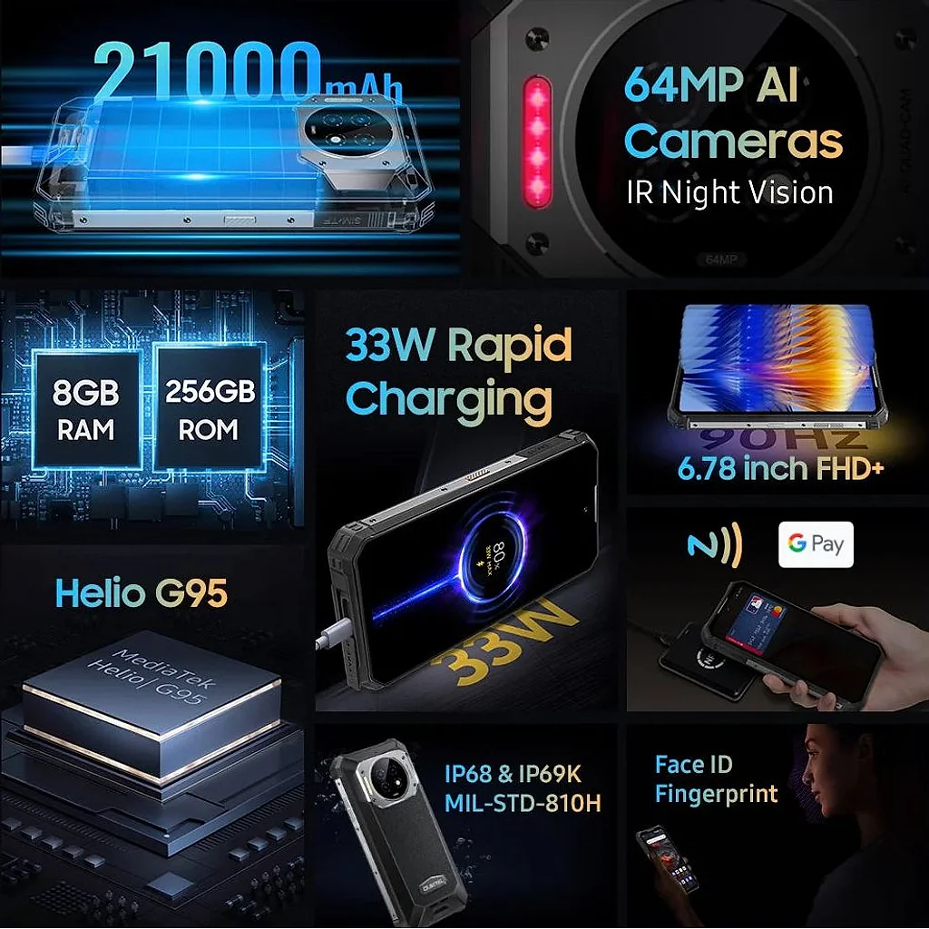 Oukitel IIIF150 B2 NFC Smartphone Resistente — imagem 4