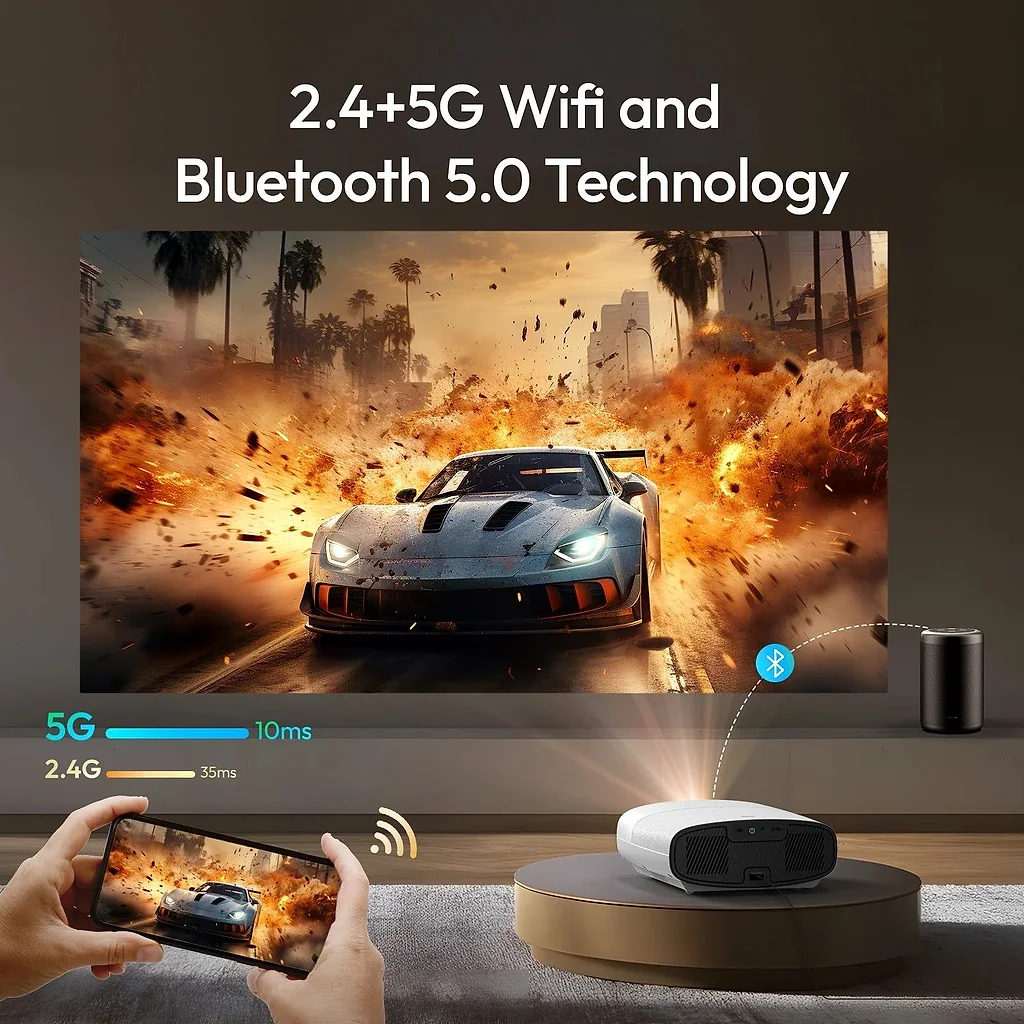 Projetor Smart Full HD com Android (aceita 4K) — imagem 4