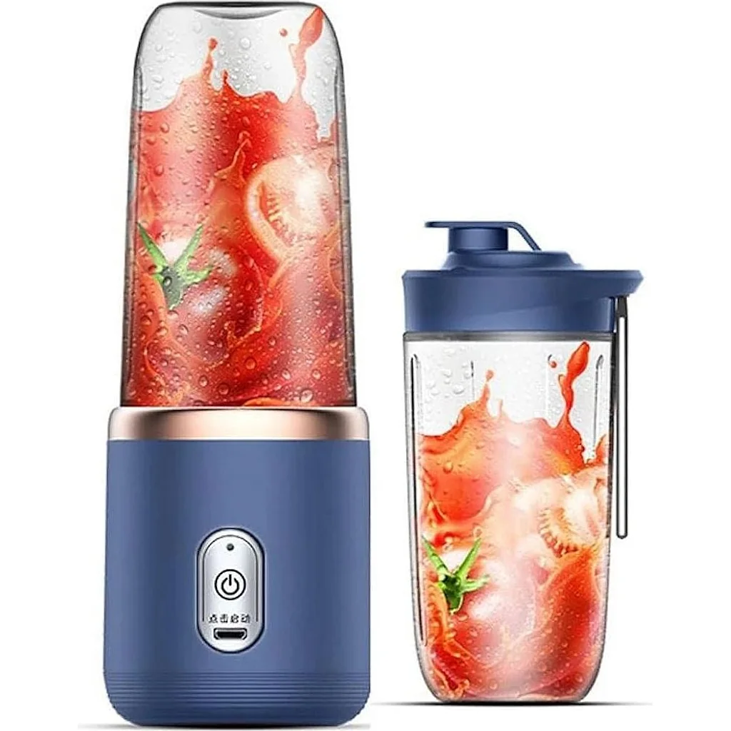 Liquidificador Portátil 400ML Com 6 Laminas (Com 2 Copos) — imagem 2