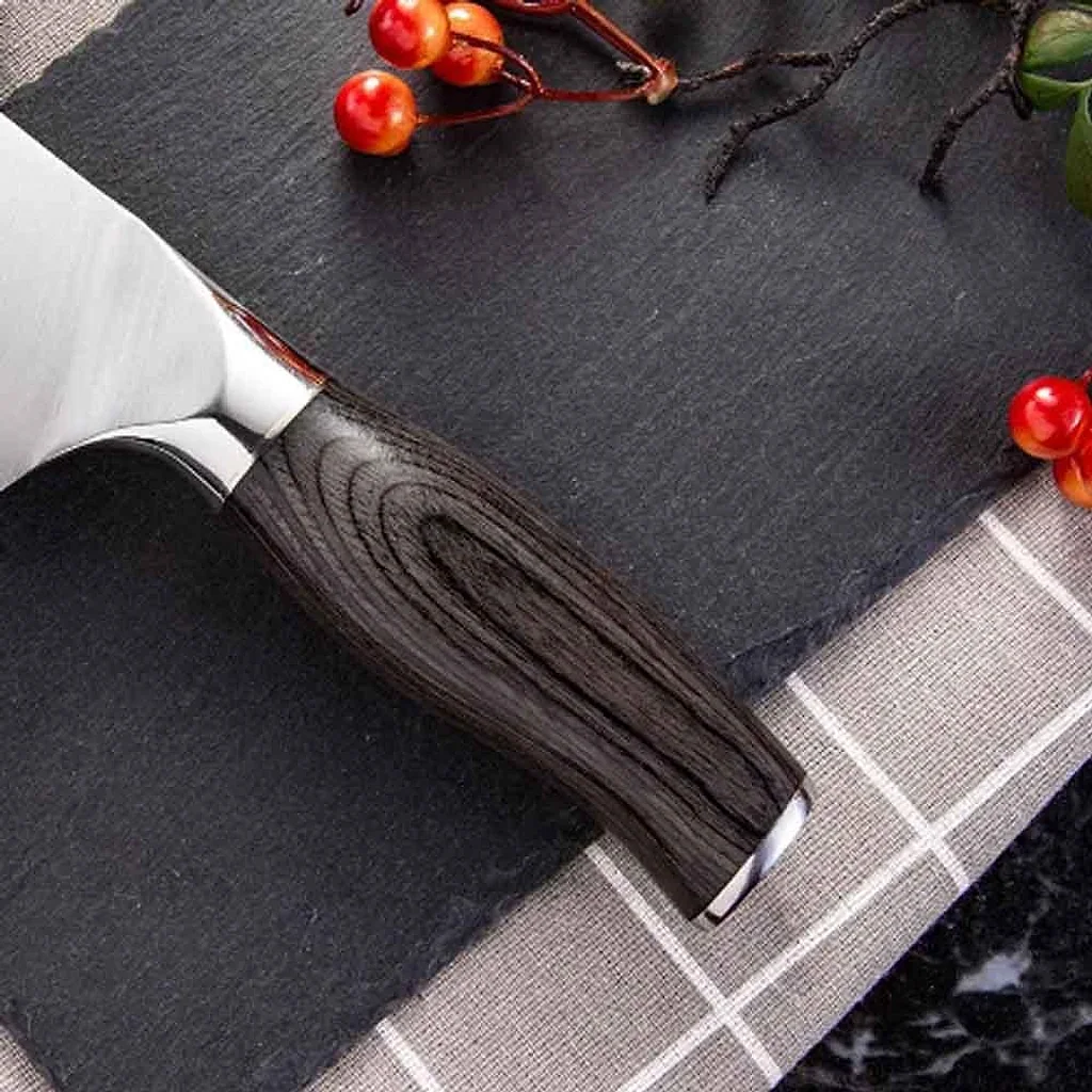 Cutelo - Faca Cutelo do Chef Lâmina Padrão Damasco Full Tang — imagem 2