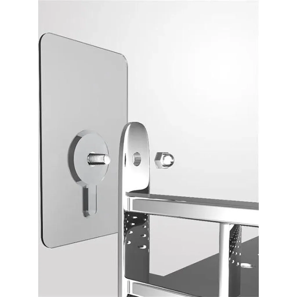 Gancho adesivo pendure sem furos com pino p/ parede 6cmx6cm kit com 2 und