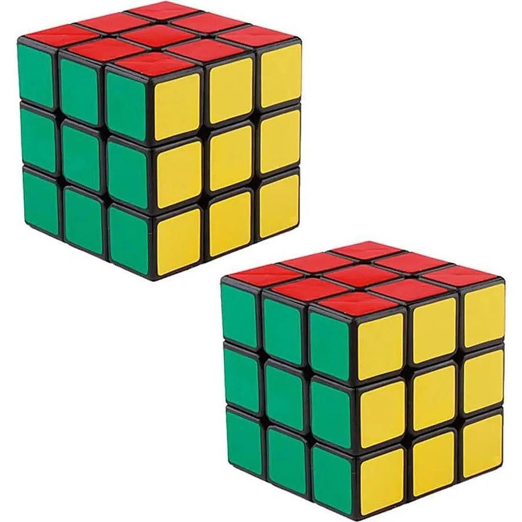 Kit 2 Cubos Mágicos 3X3X3 Brinquedo Interativo Clássico