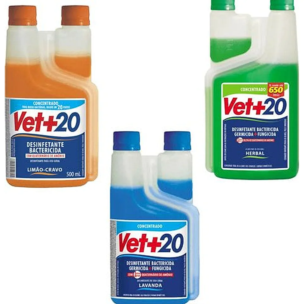 Desinfetante Tira Cheiro Xixi Urina Fezes Pet Vet+20 500ml