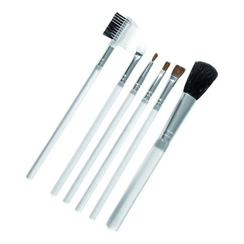 Kit com 5 pincéis profissional para maquiagem feminino