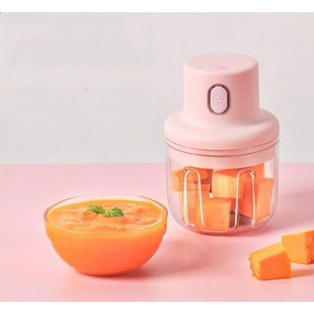 Mini processador e triturador de alimentos elétrico recarregável 250ml — imagem 9