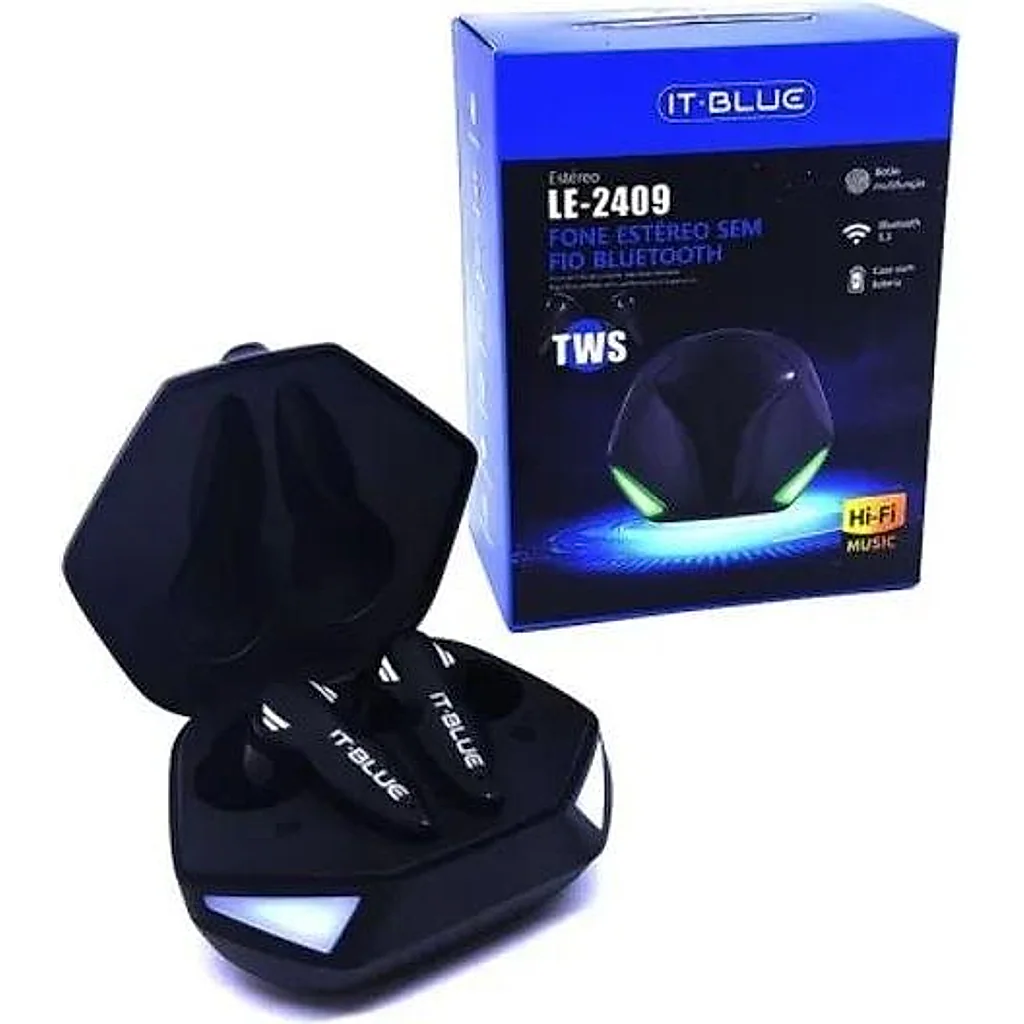Fone de ouvido sem fio bluetooth 5.3 le2409 — imagem 2