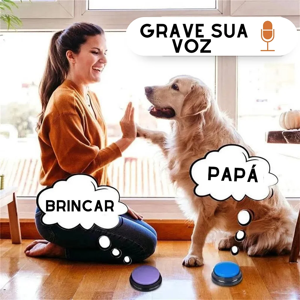 Ensine seu Pet a Falar - Botões Graváveis | Para Cachorro — imagem 3