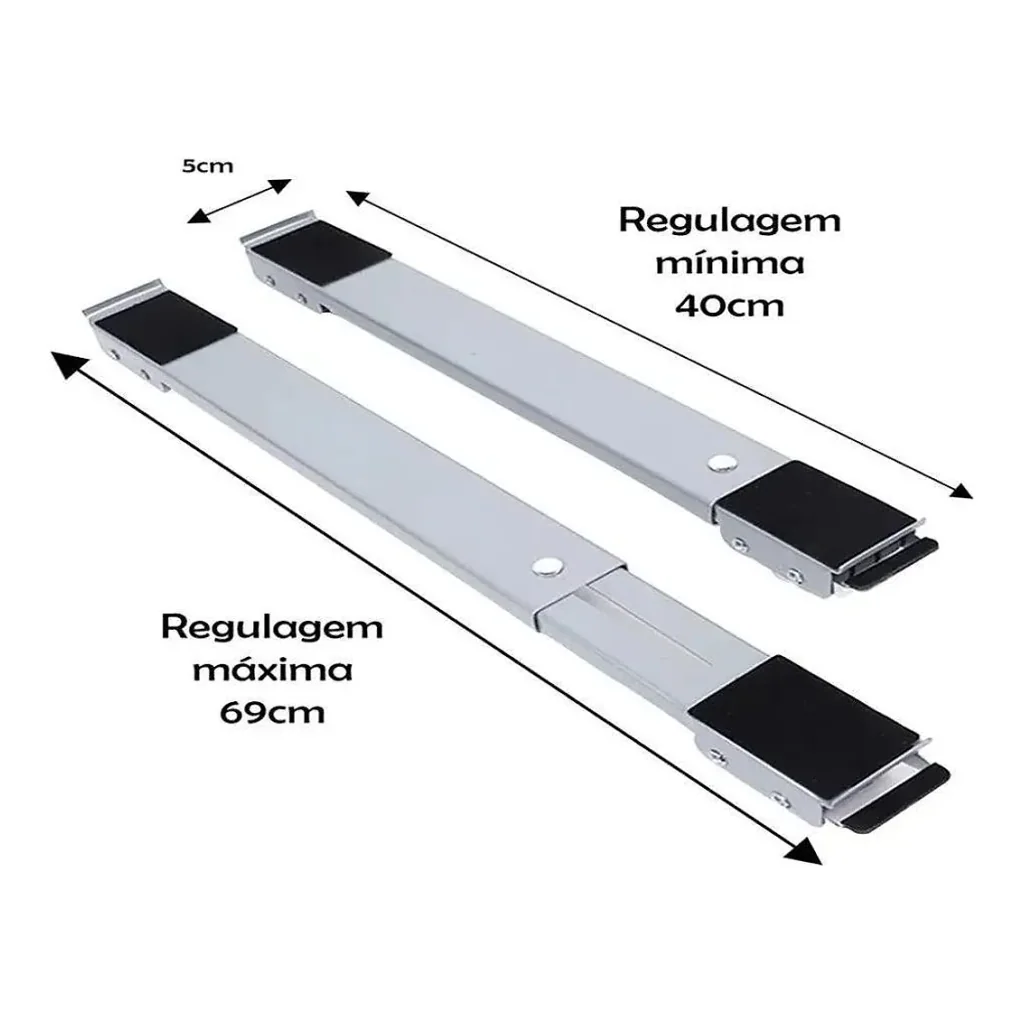 Suporte base com rodinhas para geladeira, fogão e máquinas de lavar — imagem 2
