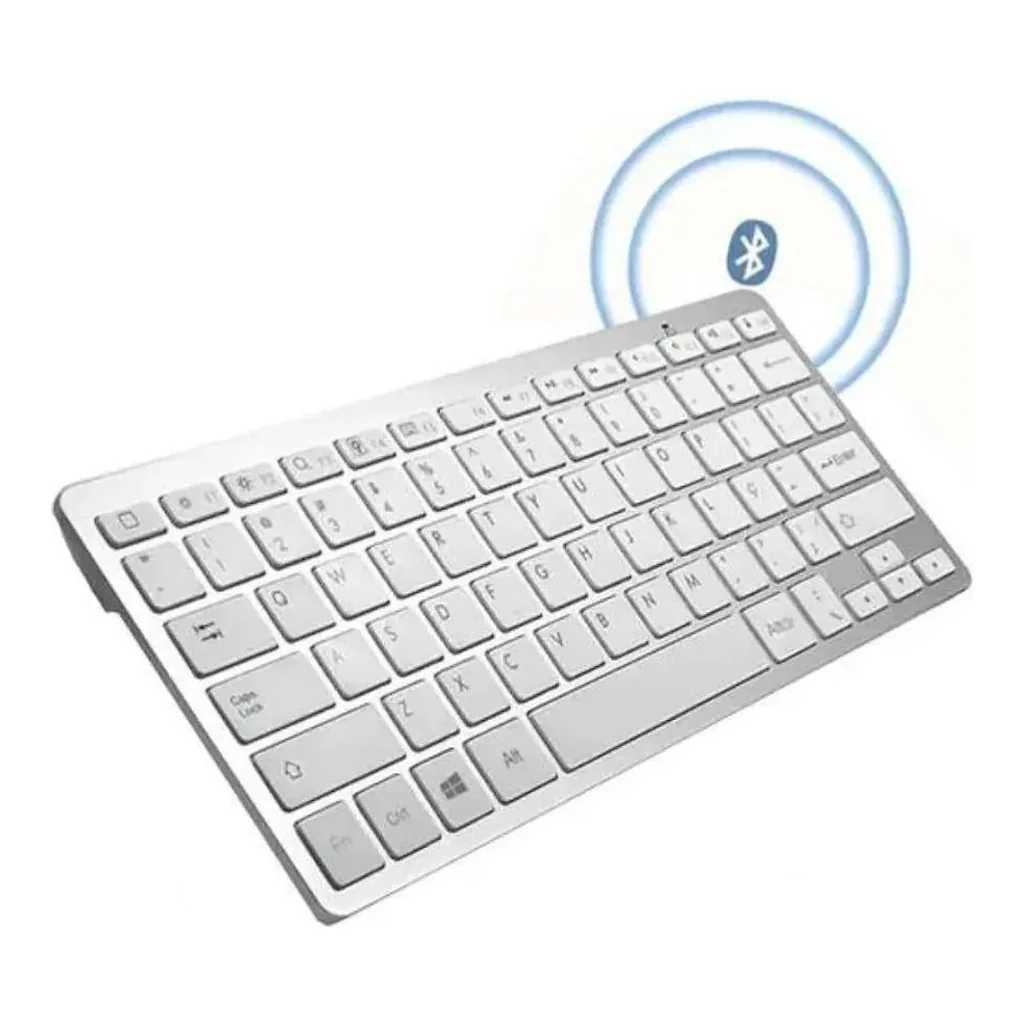 Teclado portátil sem fio bluetooth para tablet celular pc notebook