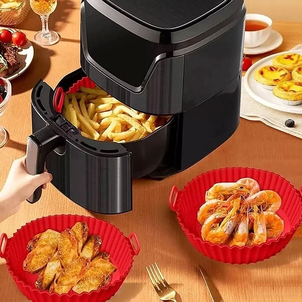Forma de Silicone para Air Fryer 19cm Antiaderente — imagem 7
