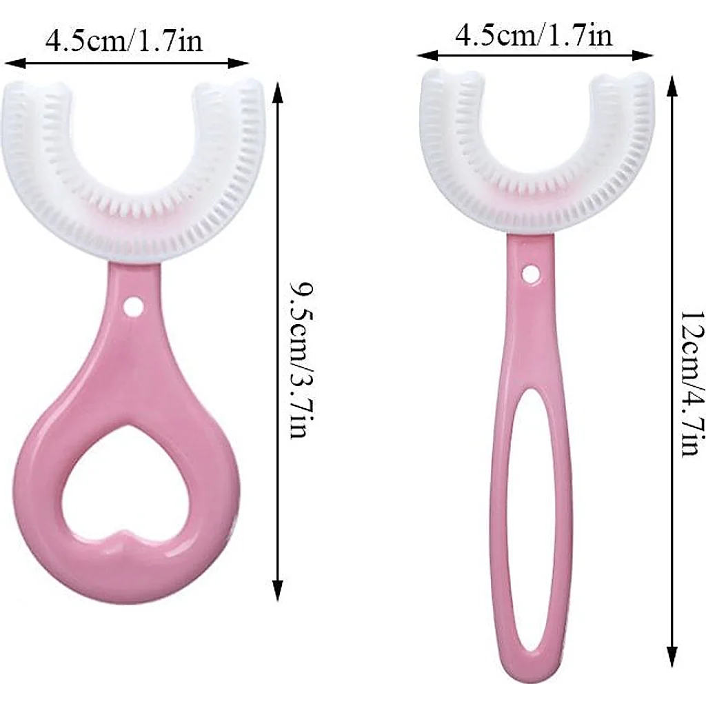 2 escovas infantil 360 graus infantil 2 a 6 anos e 6 a 12 anos (kit 2 peças) — imagem 4