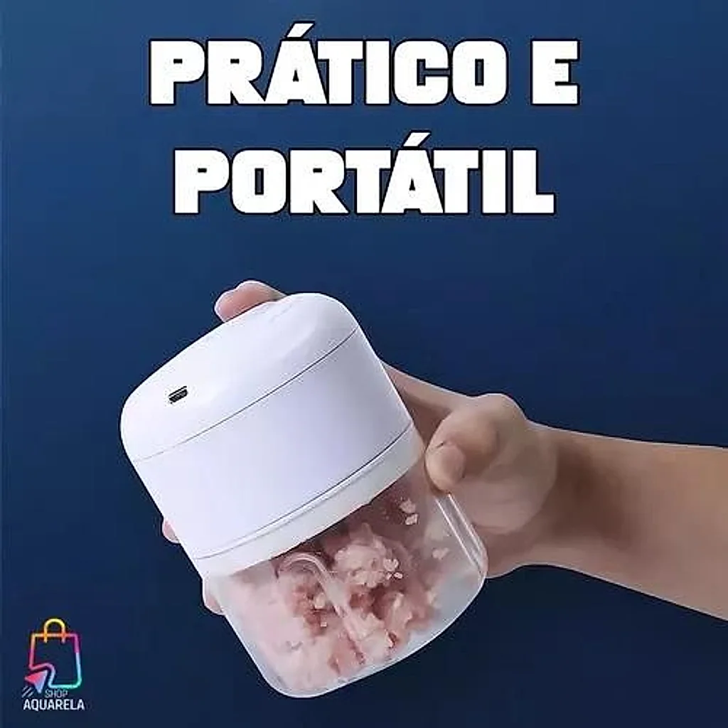 Mini Processador Elétrico Recarregável Sem Fio — imagem 9