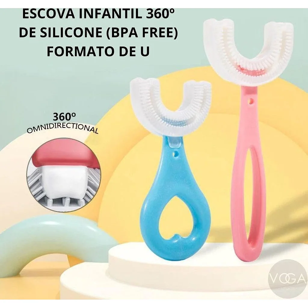 Escova de Dente Infantil 360 em Forma de U 2 a 6 Anos 6 a 12 anos — imagem 5