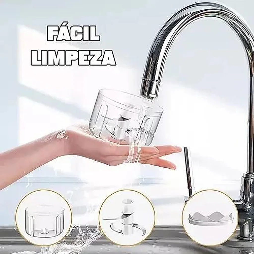 Mini Processador Elétrico Recarregável Sem Fio — imagem 3