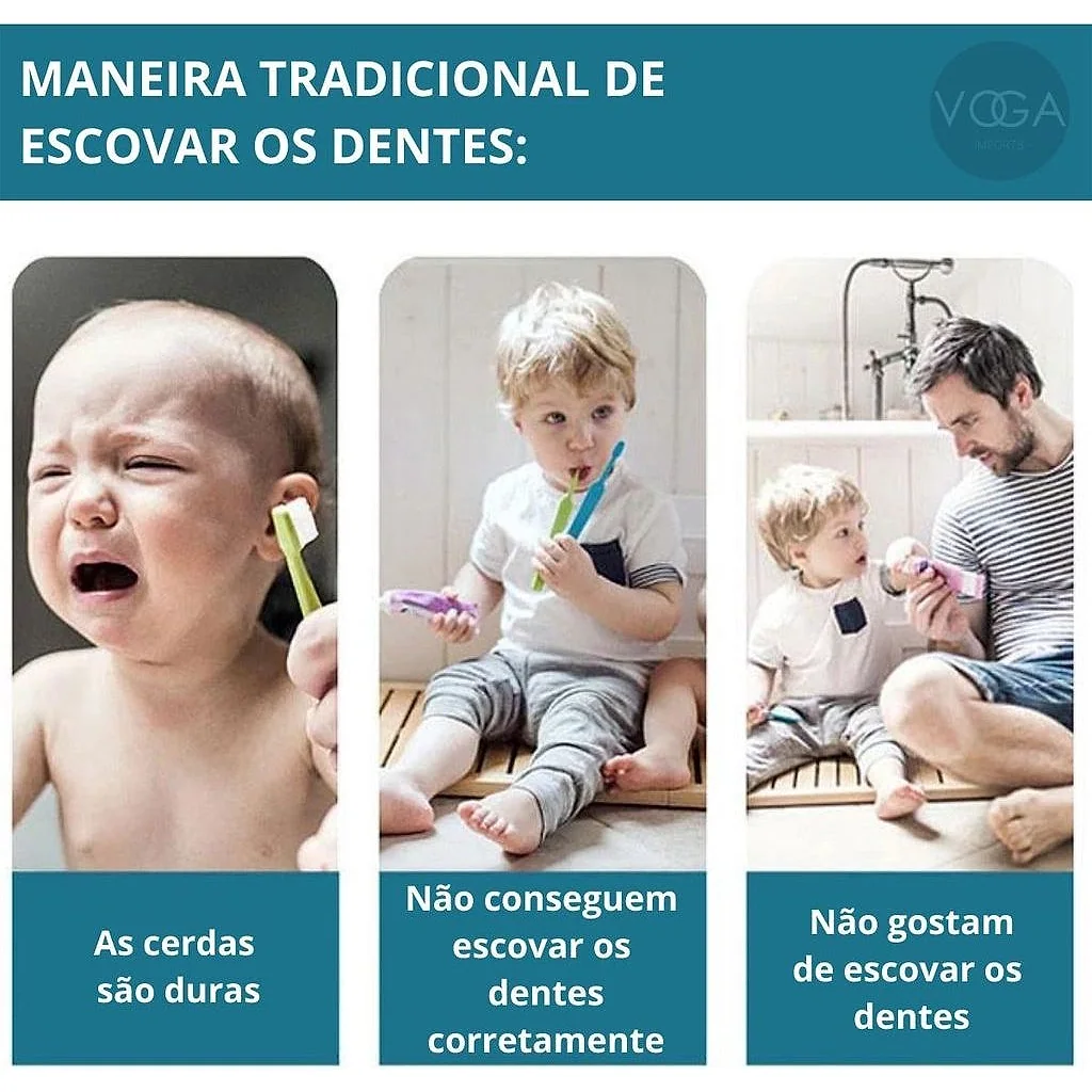 Escova de Dente Infantil 360 em Forma de U 2 a 6 Anos 6 a 12 anos — imagem 3