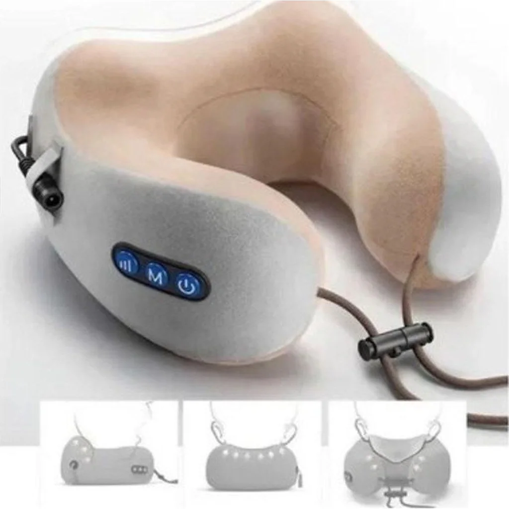 Massageador de pescoço cervical almofada usb
