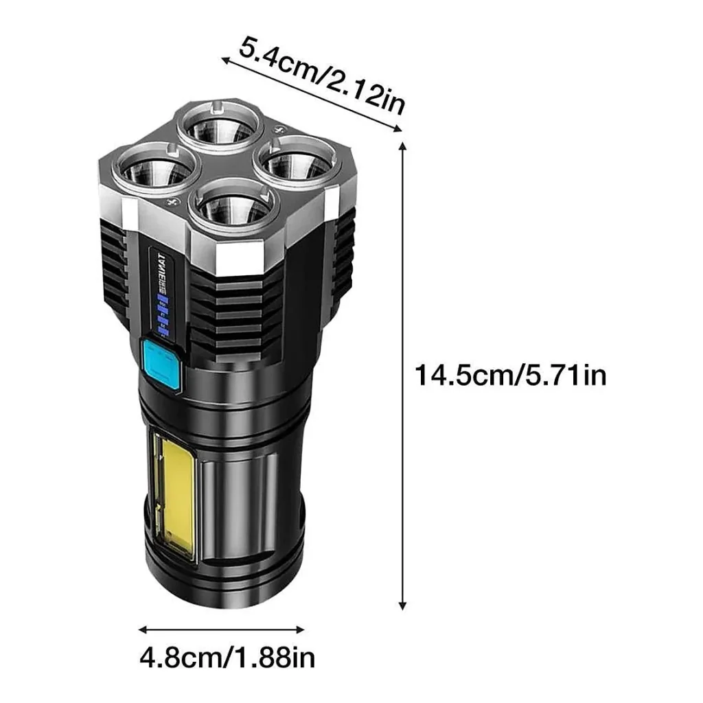 Lanterna led tática potente 4 núcleos — imagem 2