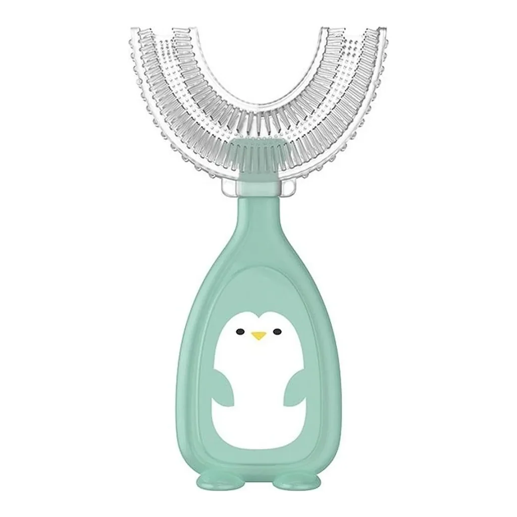 Escova de dente infantil formato u 360 graus — imagem 14