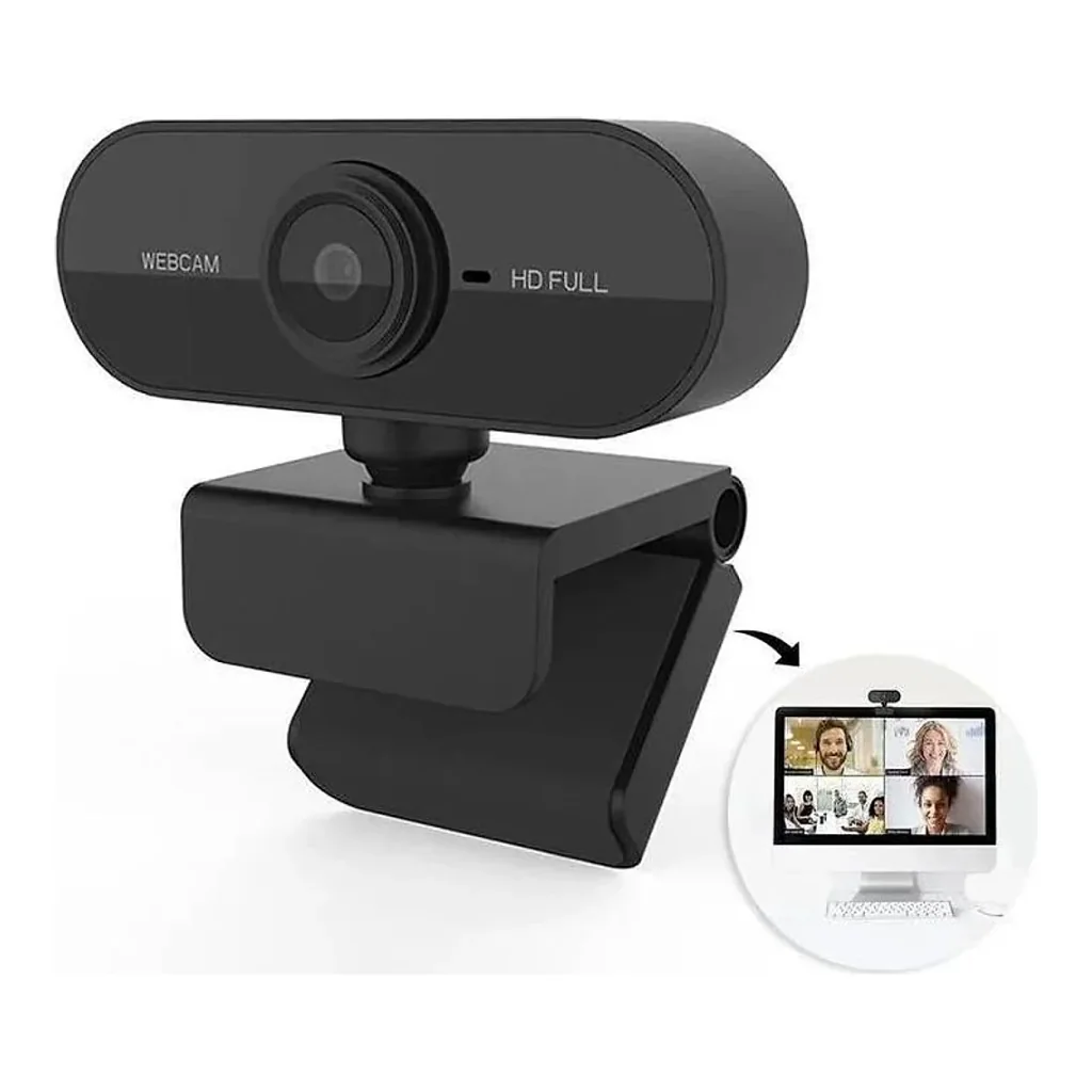 Câmera Webcam Full HD 1080p com Microfone