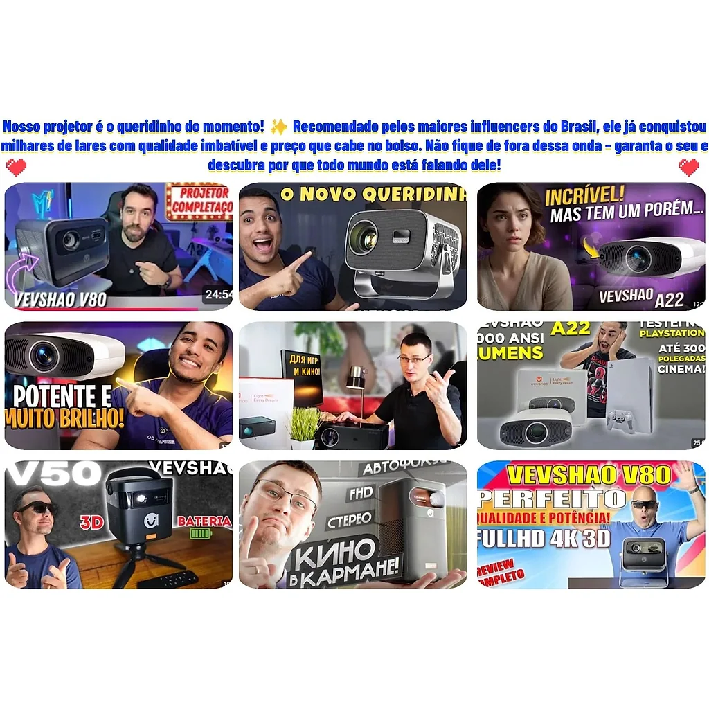 Projetor Smart Full HD com Android (aceita 4K) — imagem 22