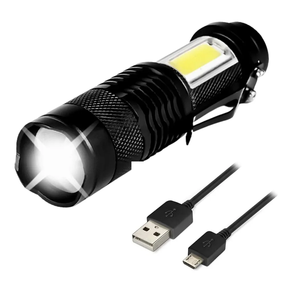 Lanterna de Led Recarregável Tática Exército Profissional/MilitarLed — imagem 6